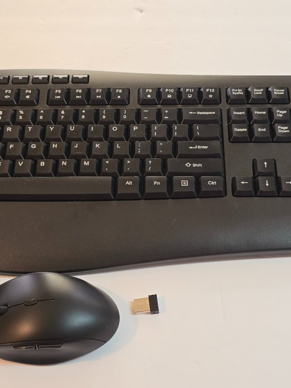 Wireless Keyboard and Mouse Combo 2.4G Ergonomic Keyboard